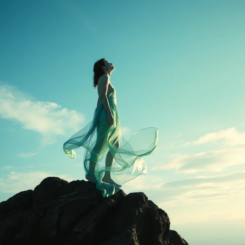 Artistic representation for Elmar's new single 'at your feet' takes you on a transformative journey