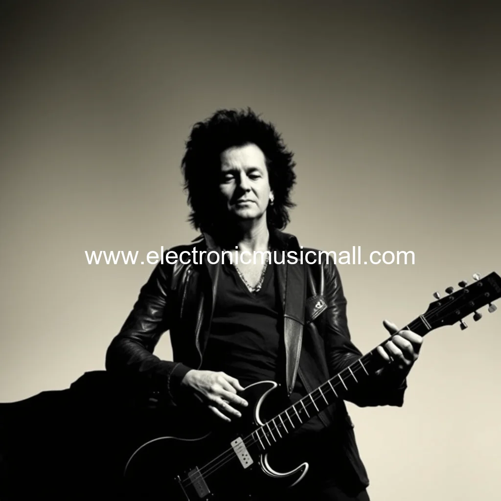 Artistic representation for Steve stevens picks the 10 albums that changed his life. here's the title: steve stevens' top 10 life-altering album journey