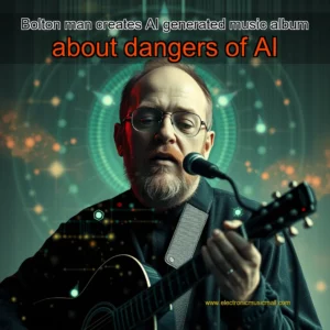 Artistic representation for Bolton man creates AI generated music album about dangers of AI