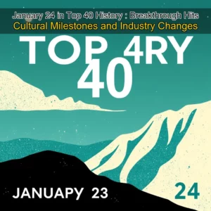 Artistic representation for January 24 in Top 40 History : Breakthrough Hits Cultural Milestones and Industry Changes