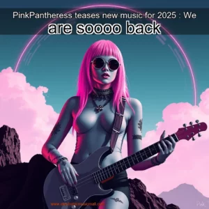 Artistic representation for PinkPantheress teases new music for 2025 : We are soooo back