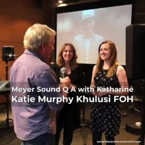 Artistic representation for Meyer Sound Q A with Katharine Katie Murphy Khulusi FOH