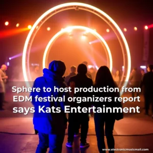Artistic representation for Sphere to host production from EDM festival organizers report says Kats Entertainment