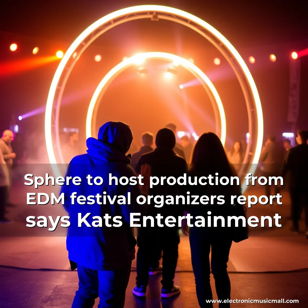 Artistic representation for Sphere to host production from EDM festival organizers report says Kats Entertainment