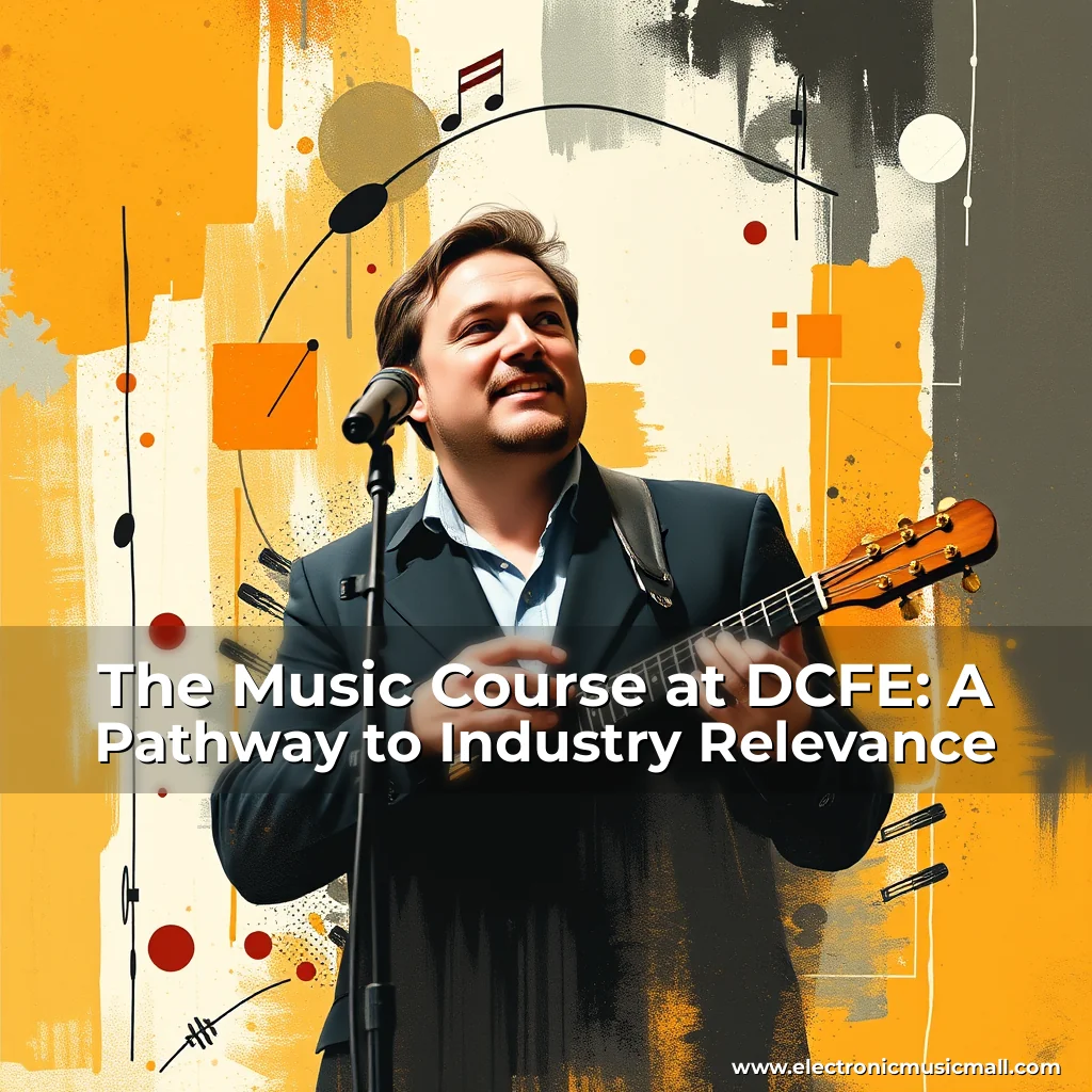 Artistic representation for The Music Course at DCFE: A Pathway to Industry Relevance