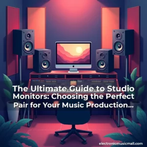 Artistic representation for The Ultimate Guide to Studio Monitors: Choosing the Perfect Pair for Your Music Production Space