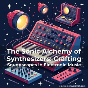 Artistic representation for The Sonic Alchemy of Synthesizers: Crafting Soundscapes in Electronic Music