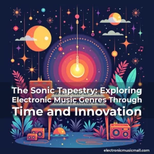 Artistic representation for The Sonic Tapestry: Exploring Electronic Music Genres Through Time and Innovation