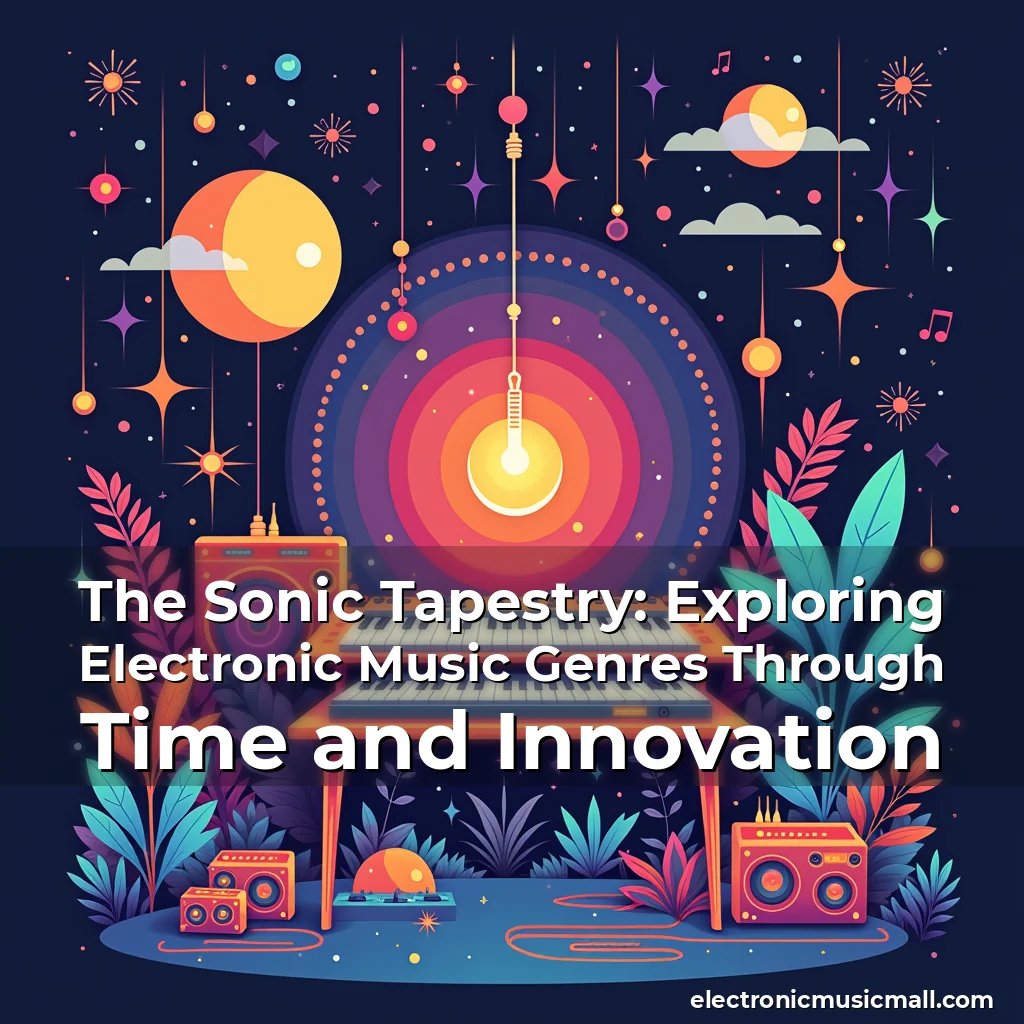 Artistic representation for The Sonic Tapestry: Exploring Electronic Music Genres Through Time and Innovation