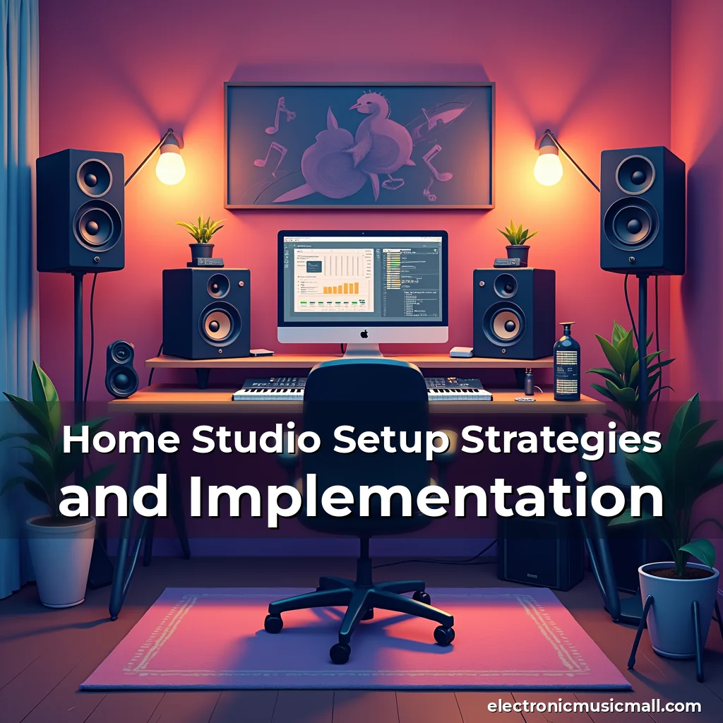 Artistic representation for Home Studio Setup Strategies and Implementation