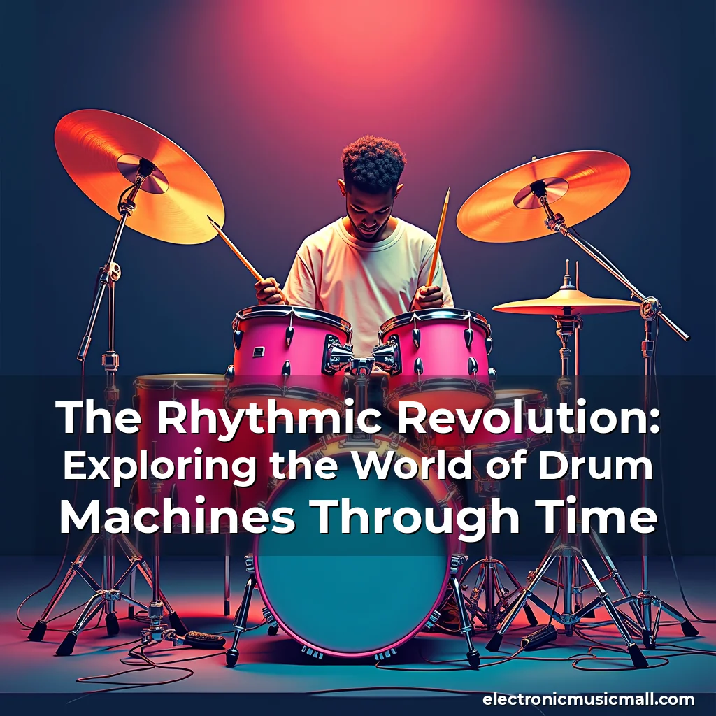 Artistic representation for The Rhythmic Revolution: Exploring the World of Drum Machines Through Time