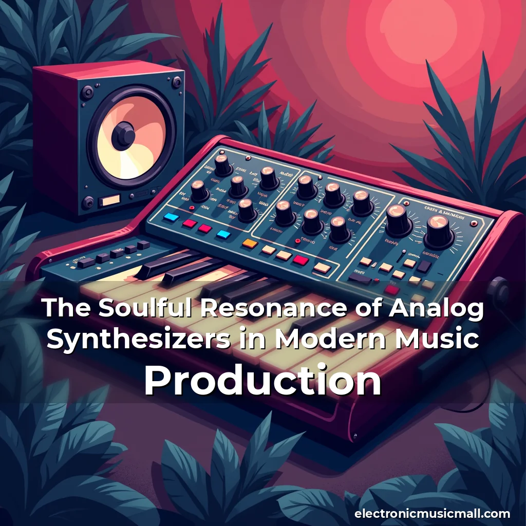 Artistic representation for The Soulful Resonance of Analog Synthesizers in Modern Music Production