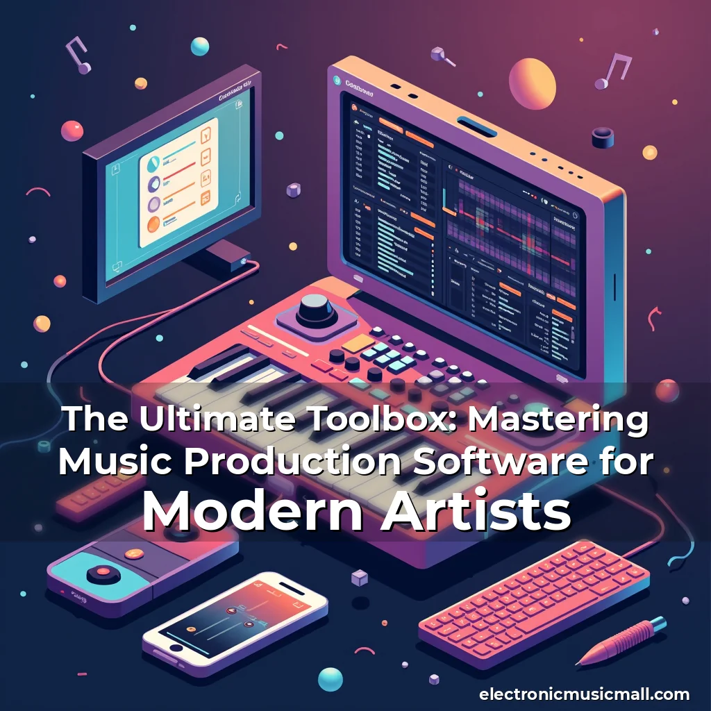 Artistic representation for The Ultimate Toolbox: Mastering Music Production Software for Modern Artists